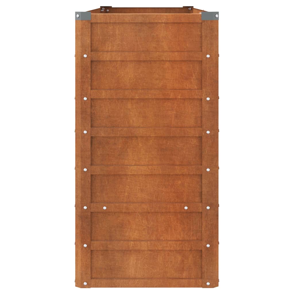 vidaXL Ζαρντινιέρα Σκουριασμένο 160x40x77 εκ. Ατσάλι Σκληρυθέν Αέρα