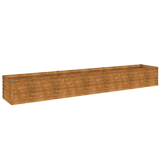 vidaXL Υπερυψωμένο Ζαρντινιέρα Κήπου 291 x 50 x 36 εκ. από Ατσάλι Corten