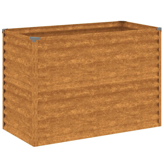 vidaXL Υπερυψωμένο Ζαρντινιέρα Κήπου 100 x 50 x 69 εκ. από Ατσάλι Corten