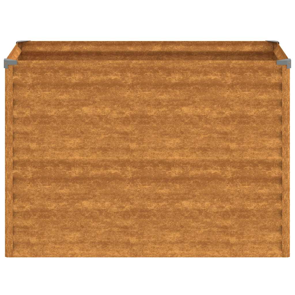 vidaXL Υπερυψωμένο Ζαρντινιέρα Κήπου 100 x 50 x 69 εκ. από Ατσάλι Corten