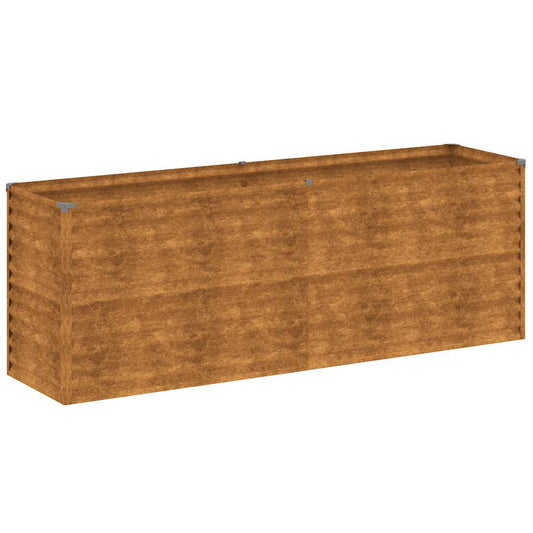 vidaXL Υπερυψωμένο Ζαρντινιέρα Κήπου 196 x 50 x 69 εκ. από Ατσάλι Corten