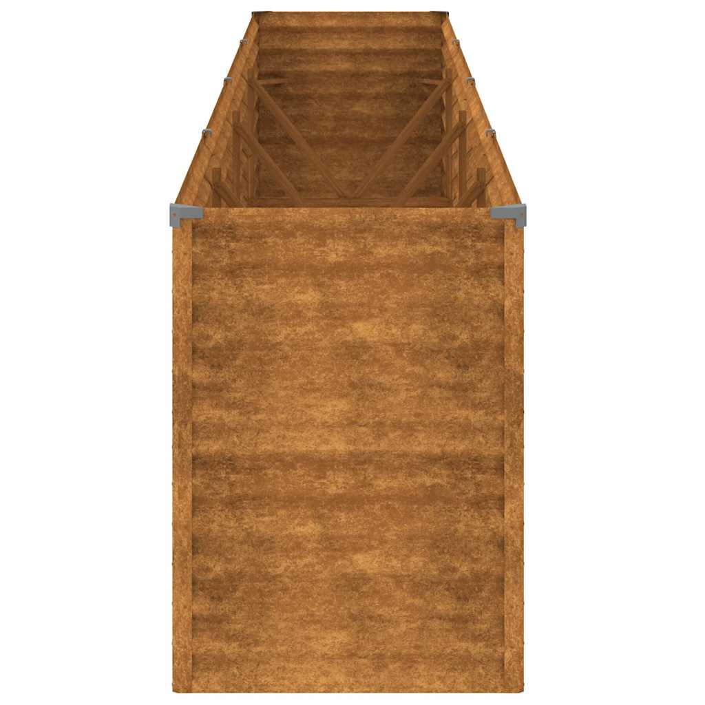 vidaXL Υπερυψωμένο Ζαρντινιέρα Κήπου 385 x 50 x 69 εκ. από Ατσάλι Corten
