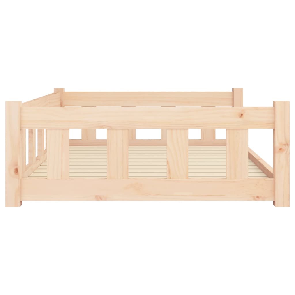 vidaXL Κρεβάτι Σκύλου 105,5 x 75,5 x 28 εκ. από Μασίφ Ξύλο Πεύκου