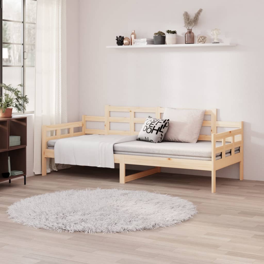 vidaXL Καναπές Κρεβάτι 80 x 200 εκ. από Μασίφ Ξύλο Πεύκου