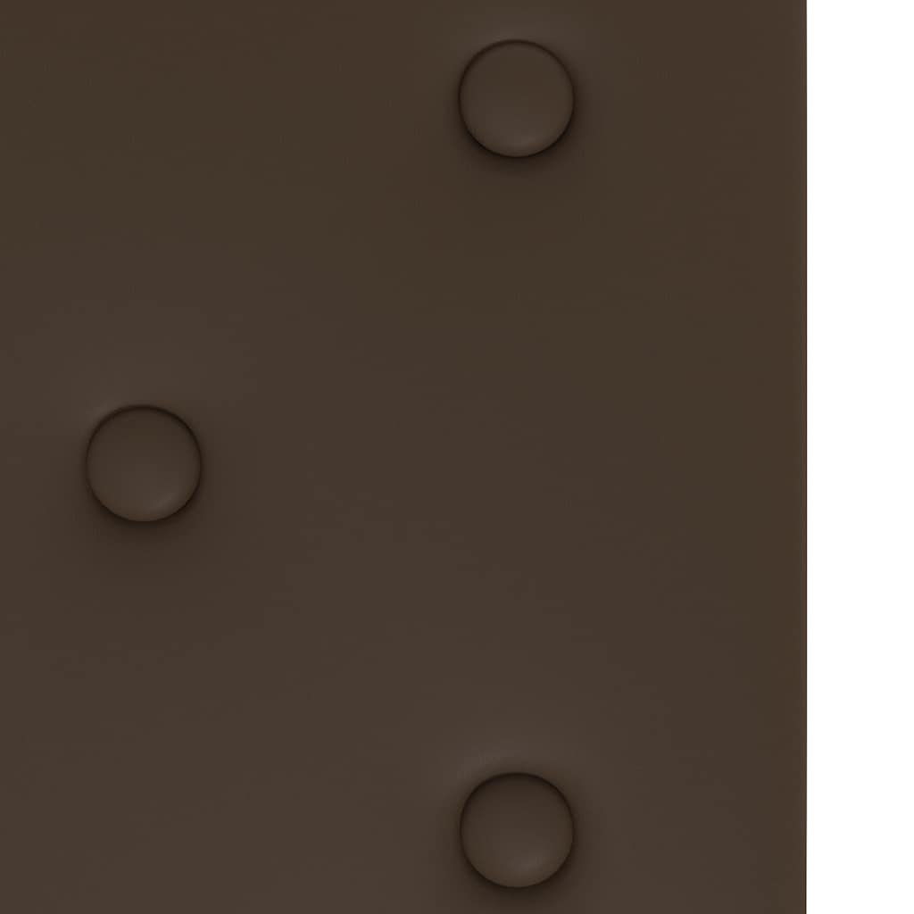 vidaXL Πάνελ Τοίχου 12 τεμ. Καφέ 60 x 30 εκ. 2,16 μ² Συνθετικό Δέρμα