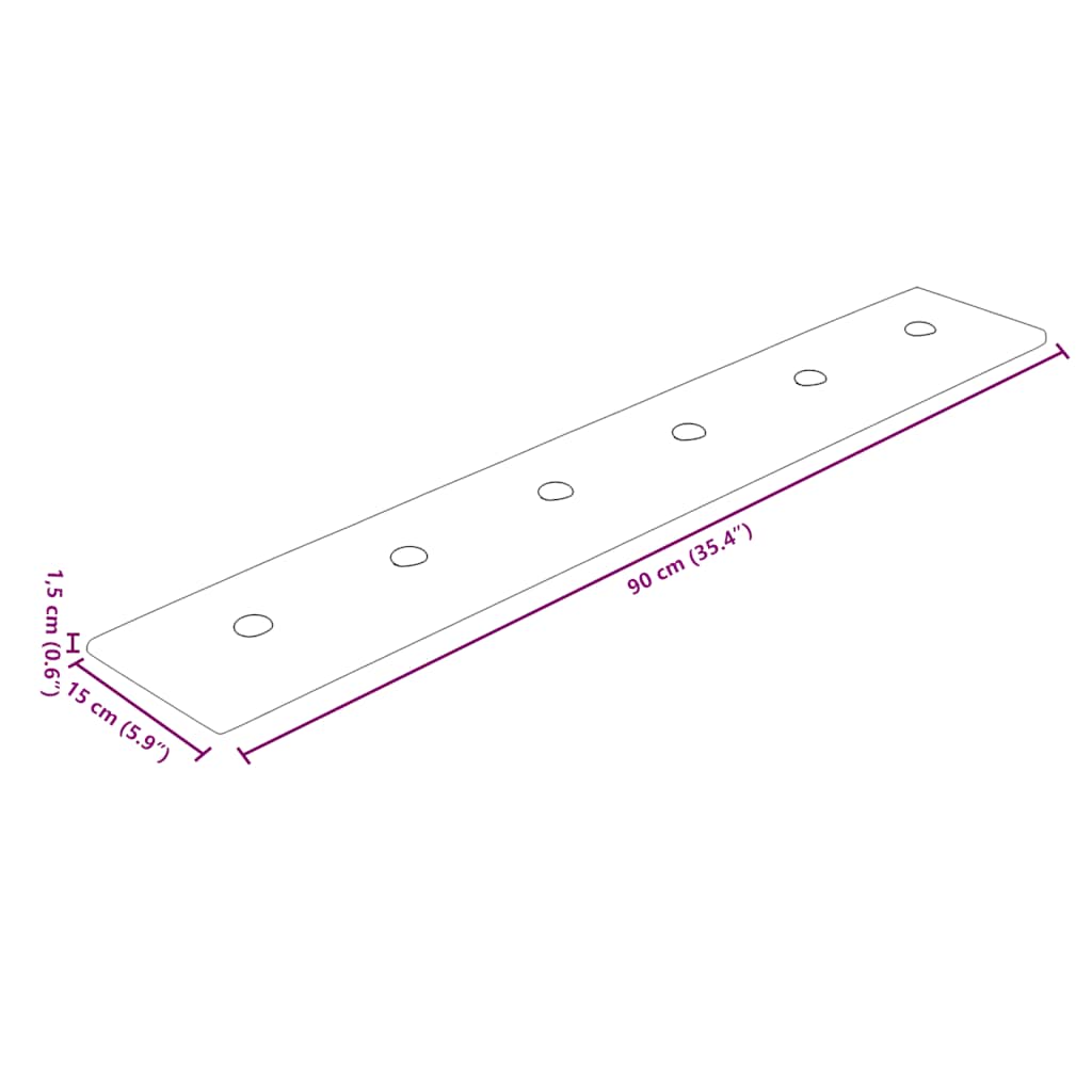 vidaXL Πάνελ Τοίχου 12 τεμ. Κόκκινα 90 x 15 εκ. 1,62μ² Συνθετικό Δέρμα