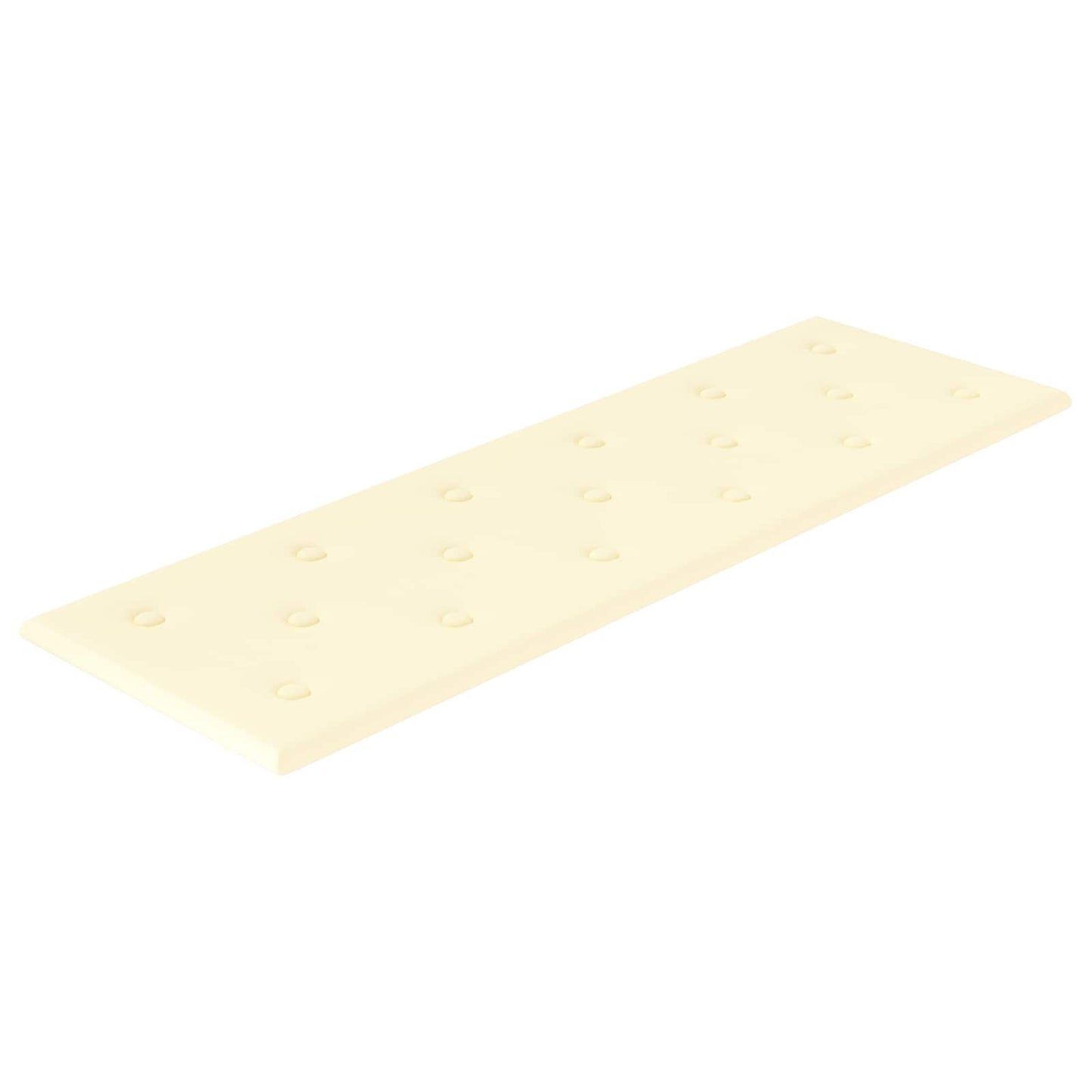 vidaXL Κεφαλάρι Τοίχου 12 pcs Κρεμ 90 x 30 cm Τεχνητό Δέρμα