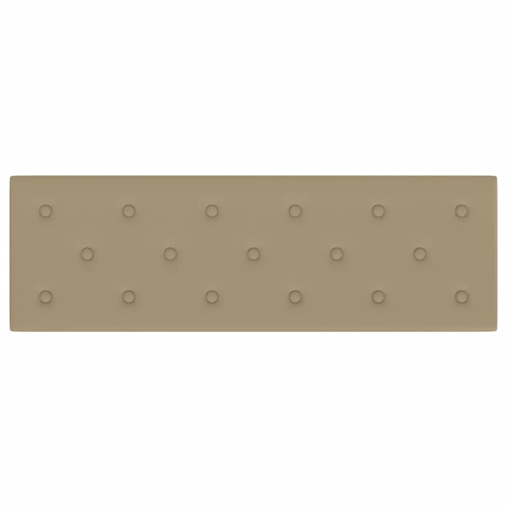 vidaXL Πάνελ Τοίχου 12 τεμ. Καπουτσίνο 90 x 30 εκ. 3,24 μ² Συνθ. Δέρμα