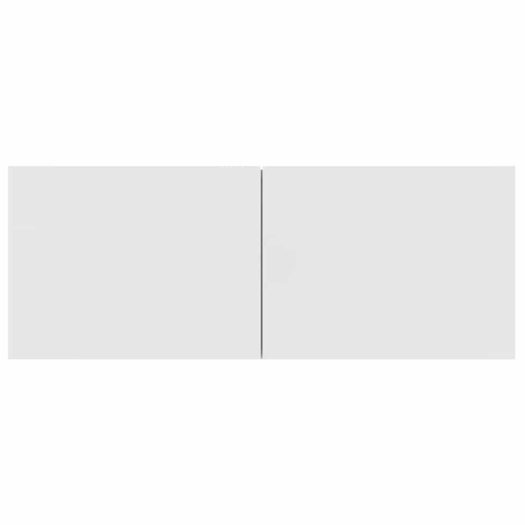 vidaXL Έπιπλα Τηλεόρασης 2 τεμ. Λευκά 80x30x30 εκ. Επεξεργασμένο Ξύλο