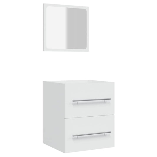 vidaXL Ντουλάπι Μπάνιου με Καθρέφτη Λευκό 41x38,5x48 εκ.