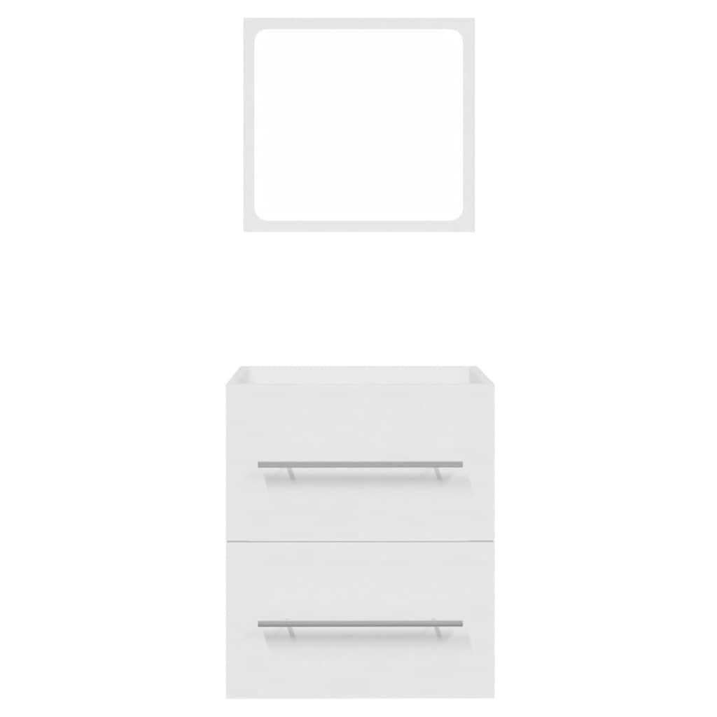 vidaXL Ντουλάπι Μπάνιου με Καθρέφτη Λευκό 41x38,5x48 εκ.
