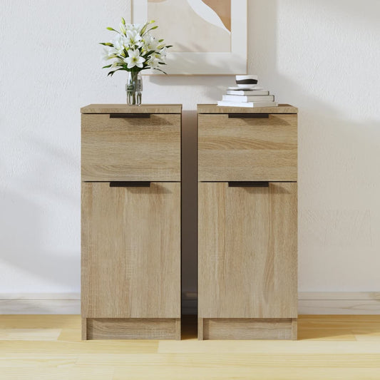vidaXL Ντουλάπια 2 τεμ. Sonoma Δρυς 30x30x70 εκ. Επεξεργασμένο Ξύλο