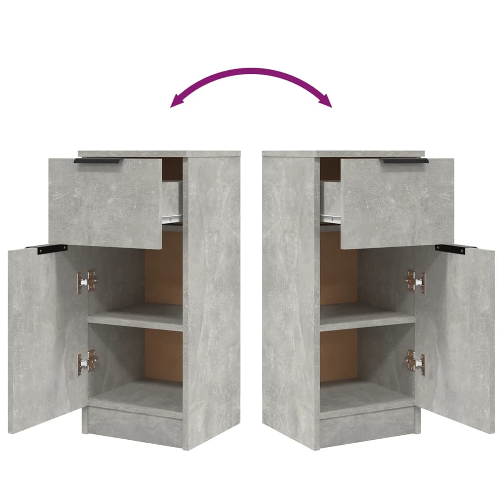 vidaXL Ντουλάπι Γκρι Σκυροδέματος 30x30x70 εκ. Επεξεργασμένο Ξύλο