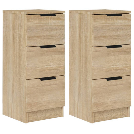 vidaXL Ντουλάπια 2 τεμ. Sonoma Δρυς 30x30x70 εκ. Επεξεργασμένο Ξύλο