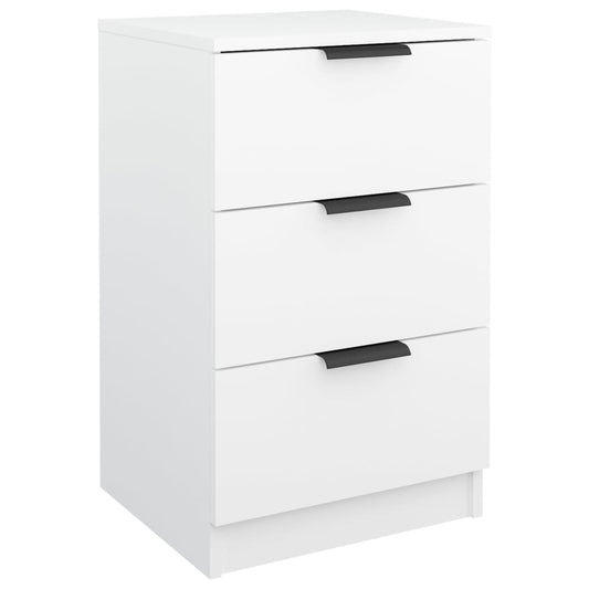 vidaXL Κομοδίνο Λευκό 40 x 36 x 65 εκ.