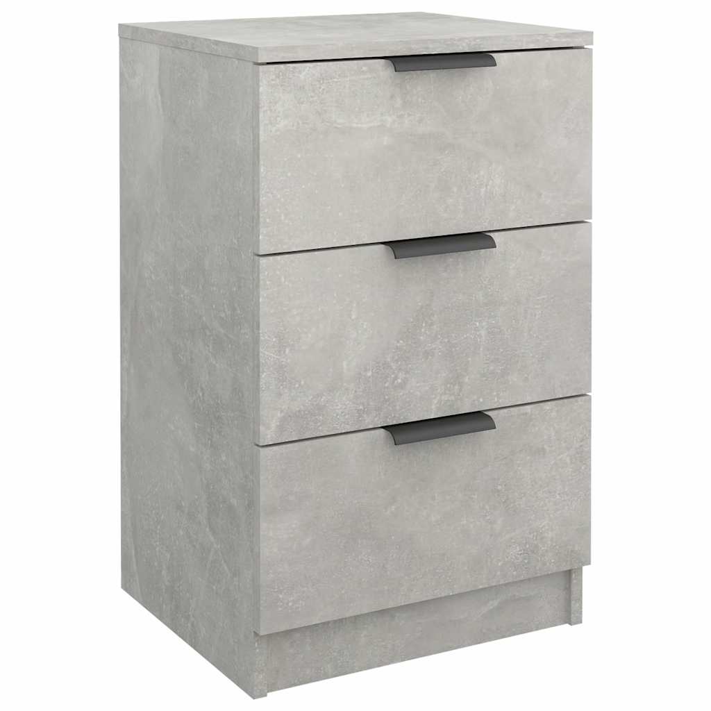vidaXL Κομοδίνα Γκρι Σκυροδέματος 40x36x65 εκ.