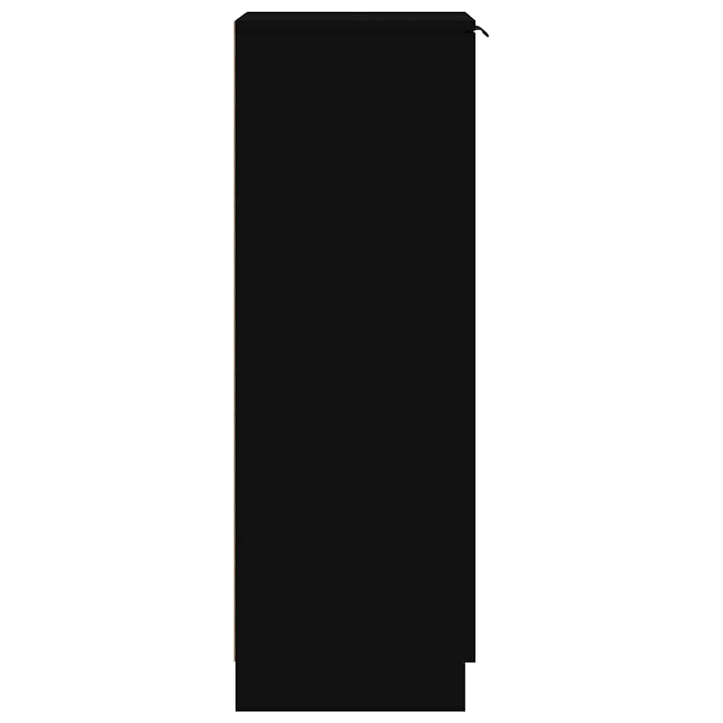 vidaXL Παπουτσοθήκη Μαύρη 30 x 35 x 100 εκ. από Επεξεργασμένο Ξύλο