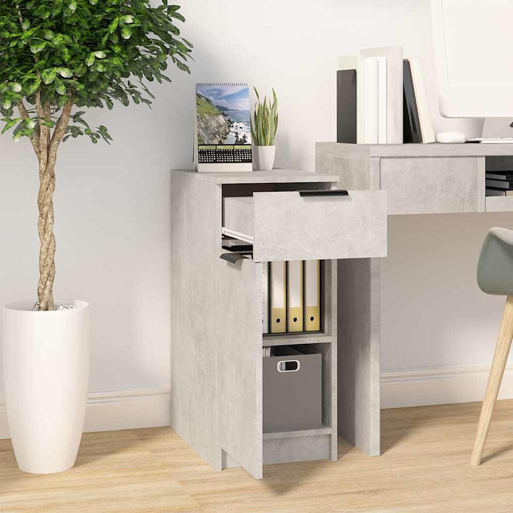 vidaXL Ντουλάπι Γραφείου Γκρι Σκυροδ. 100x50x75 εκ. Επεξεργασμένο Ξύλο