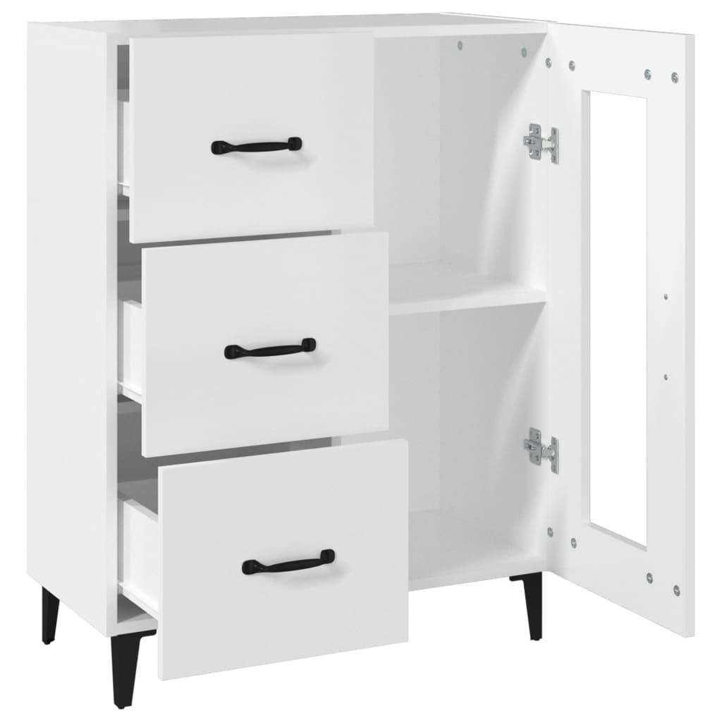 vidaXL Ντουλάπι Λευκό 69,5 x 34 x 90 εκ. από Επεξεργασμένο Ξύλο