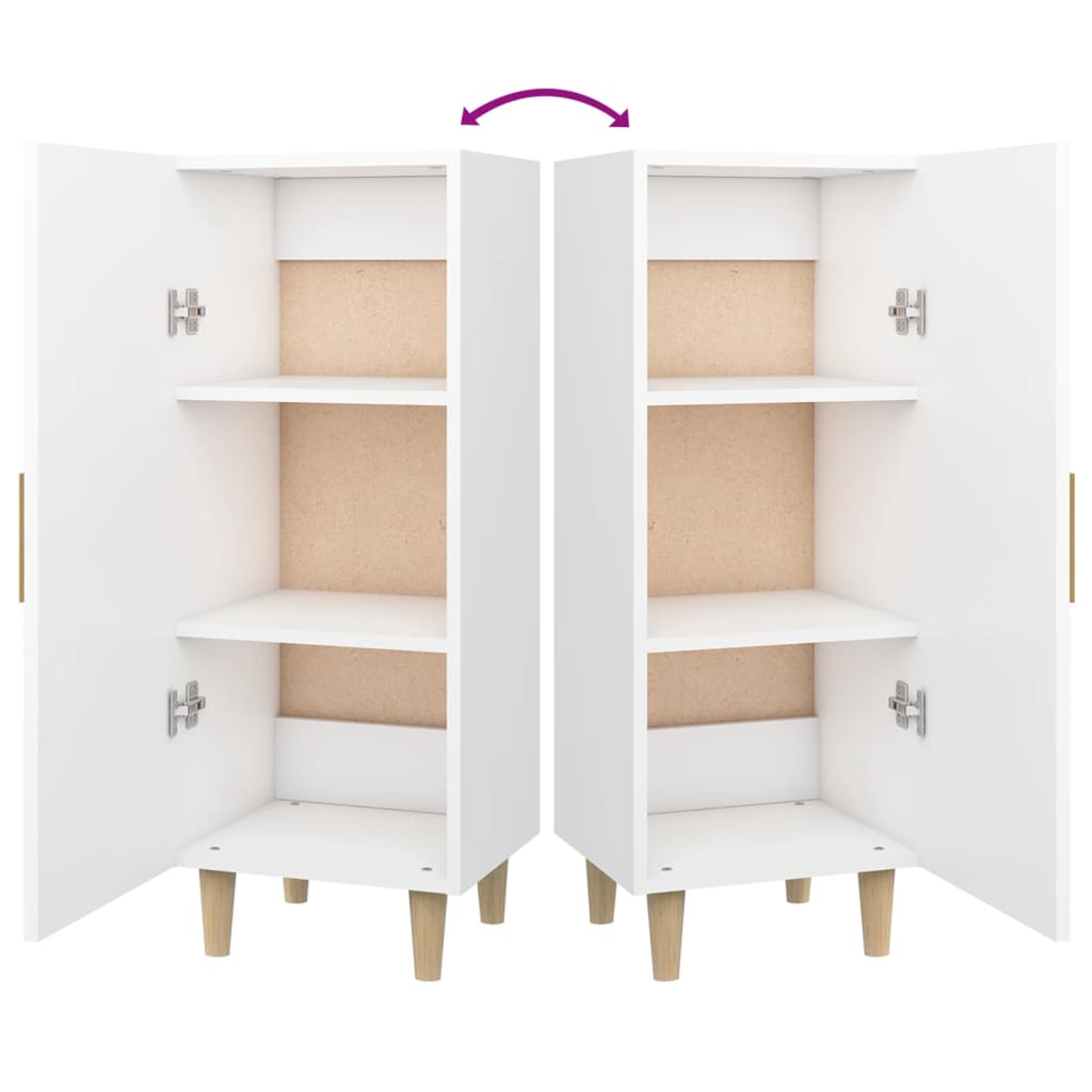 vidaXL Ντουλάπι Λευκό 34,5 x 34 x 90 εκ. από Επεξεργασμένο Ξύλο