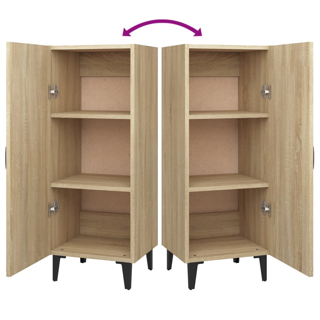 vidaXL Ντουλάπι Sonoma Δρυς 34,5x34x90 εκ. από Επεξεργασμένο Ξύλο