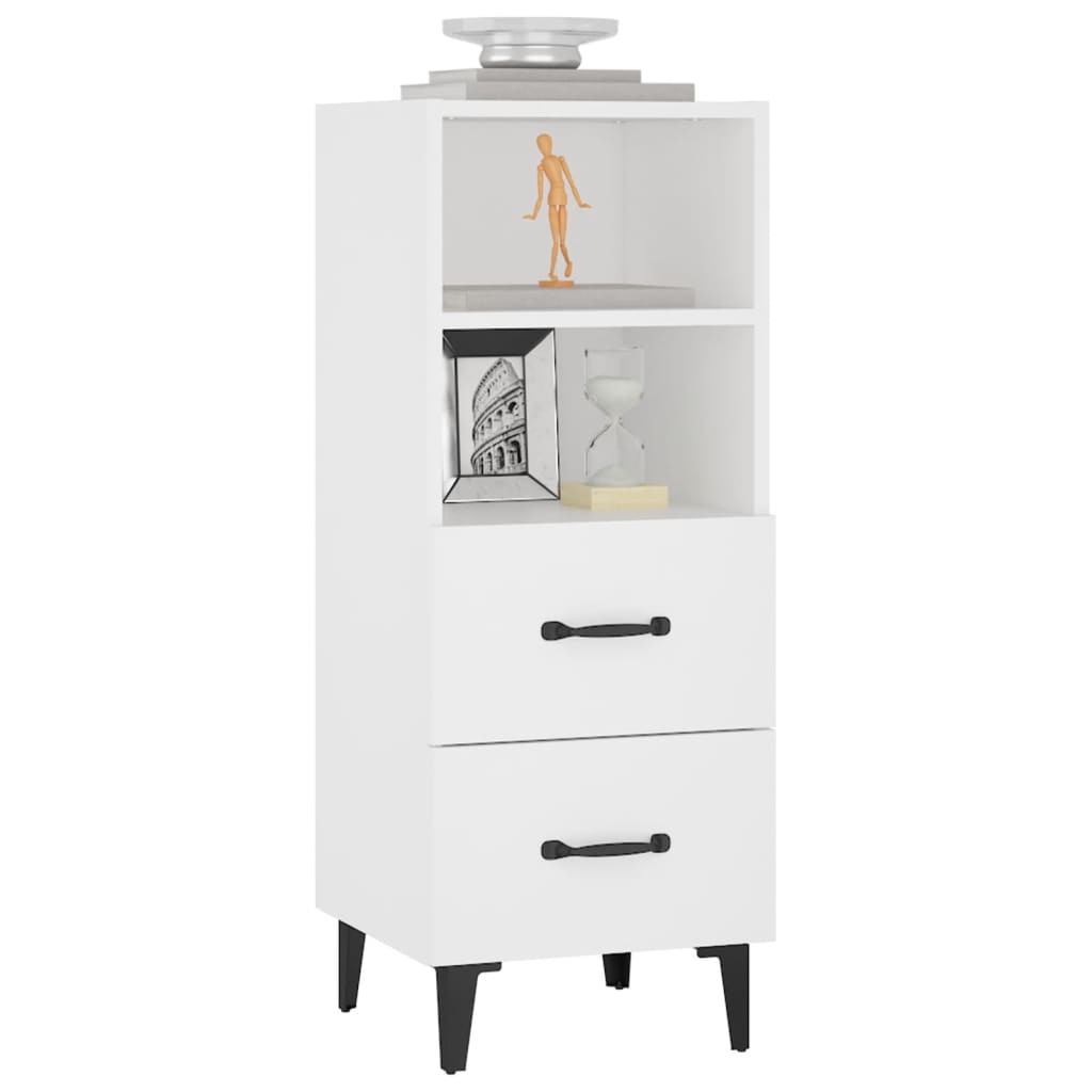 vidaXL Ντουλάπι Λευκό 34,5 x 34 x 90 εκ. από Επεξεργασμένο Ξύλο