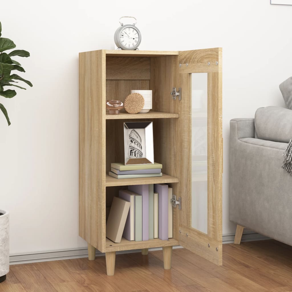 vidaXL Ντουλάπι Sonoma Δρυς 34,5x34x90 εκ. από Επεξεργασμένο Ξύλο