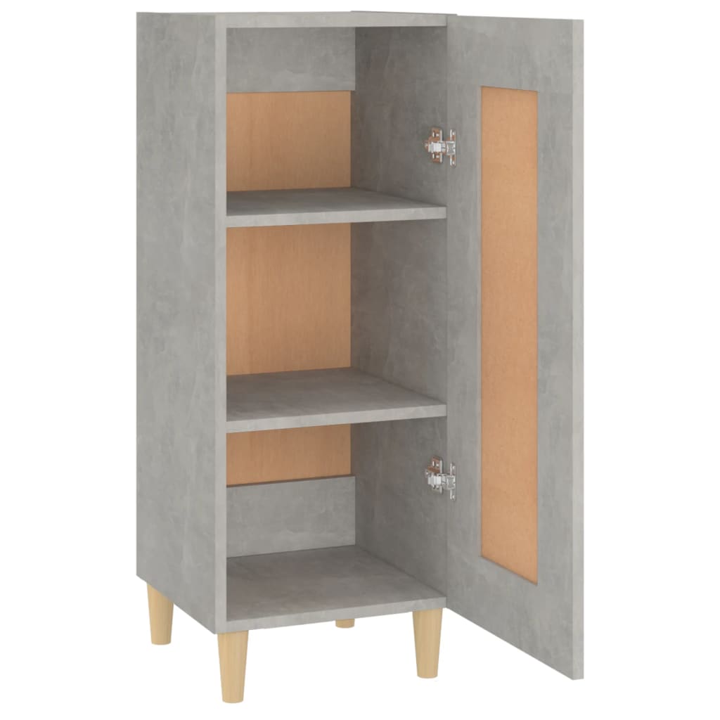vidaXL Ντουλάπι Γκρι Σκυροδέματος 34,5x34x90 εκ. Επεξεργασμένο Ξύλο