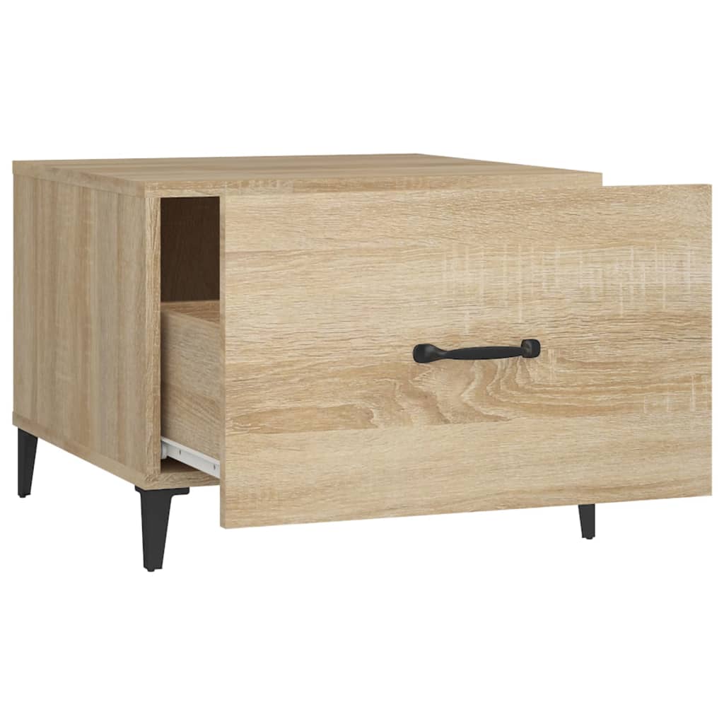 vidaXL Τραπέζια Σαλονιού με Μετ. Πόδια 2 τεμ. Sonoma Δρυς 50x50x40 εκ.