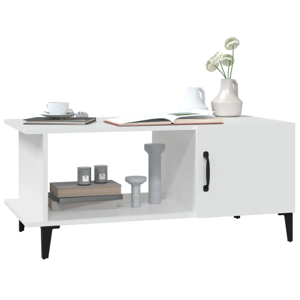 vidaXL Τραπεζάκι Σαλονιού Λευκό 90x50x40 εκ. από Επεξεργασμένο Ξύλο