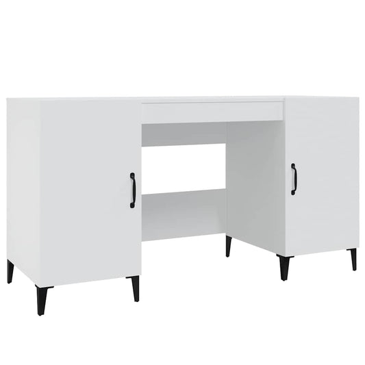 vidaXL Γραφείο Λευκό 140 x 50 x 75 εκ. από Επεξεργασμένο Ξύλο