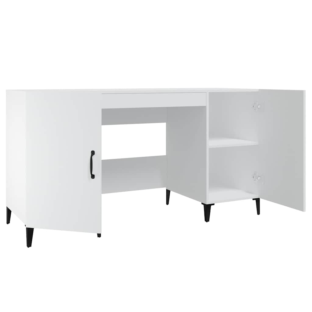 vidaXL Γραφείο Λευκό 140 x 50 x 75 εκ. από Επεξεργασμένο Ξύλο