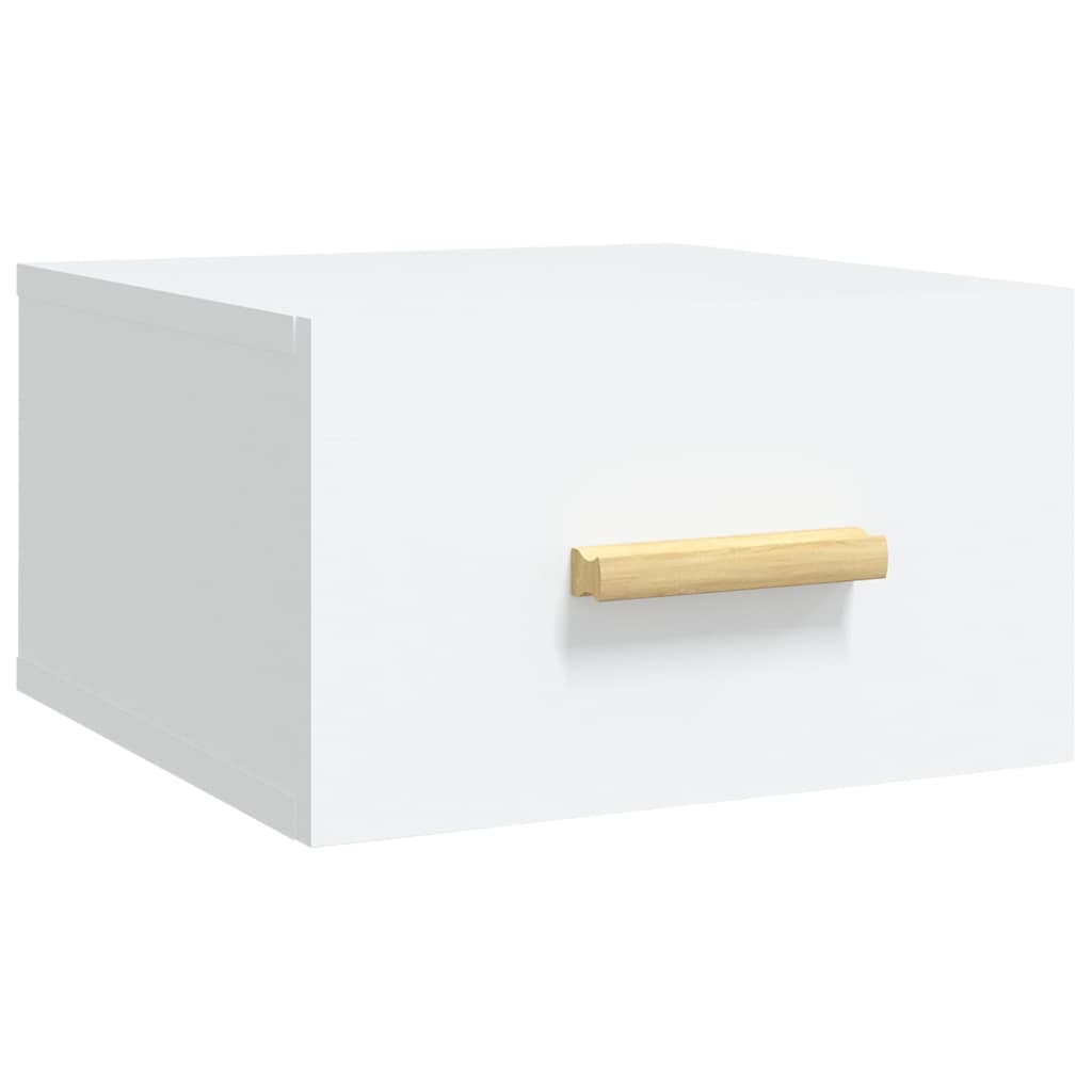 vidaXL Κομοδίνο Επιτοίχιο Λευκά 35 x 35 x 20 εκ.