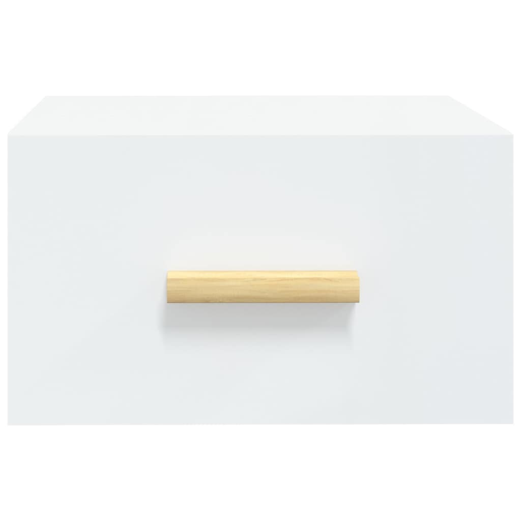 vidaXL Κομοδίνα Επιτοίχια 2 τεμ. Λευκά 35x35x20 εκ.
