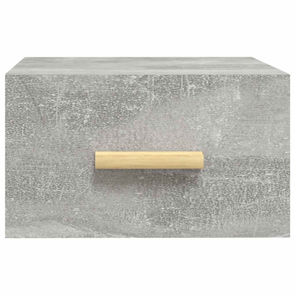 vidaXL Κομοδίνο Επιτοίχιο Γκρι Σκυροδέματος 35 x 35 x 20 εκ.