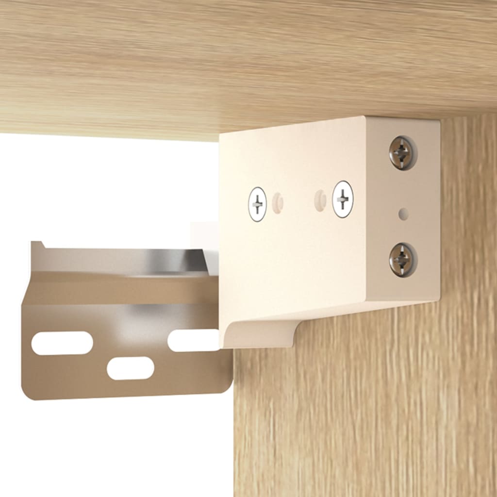 vidaXL Κομοδίνα Επιτοίχια Sonoma Δρυς 35 x 35 x 20 εκ.