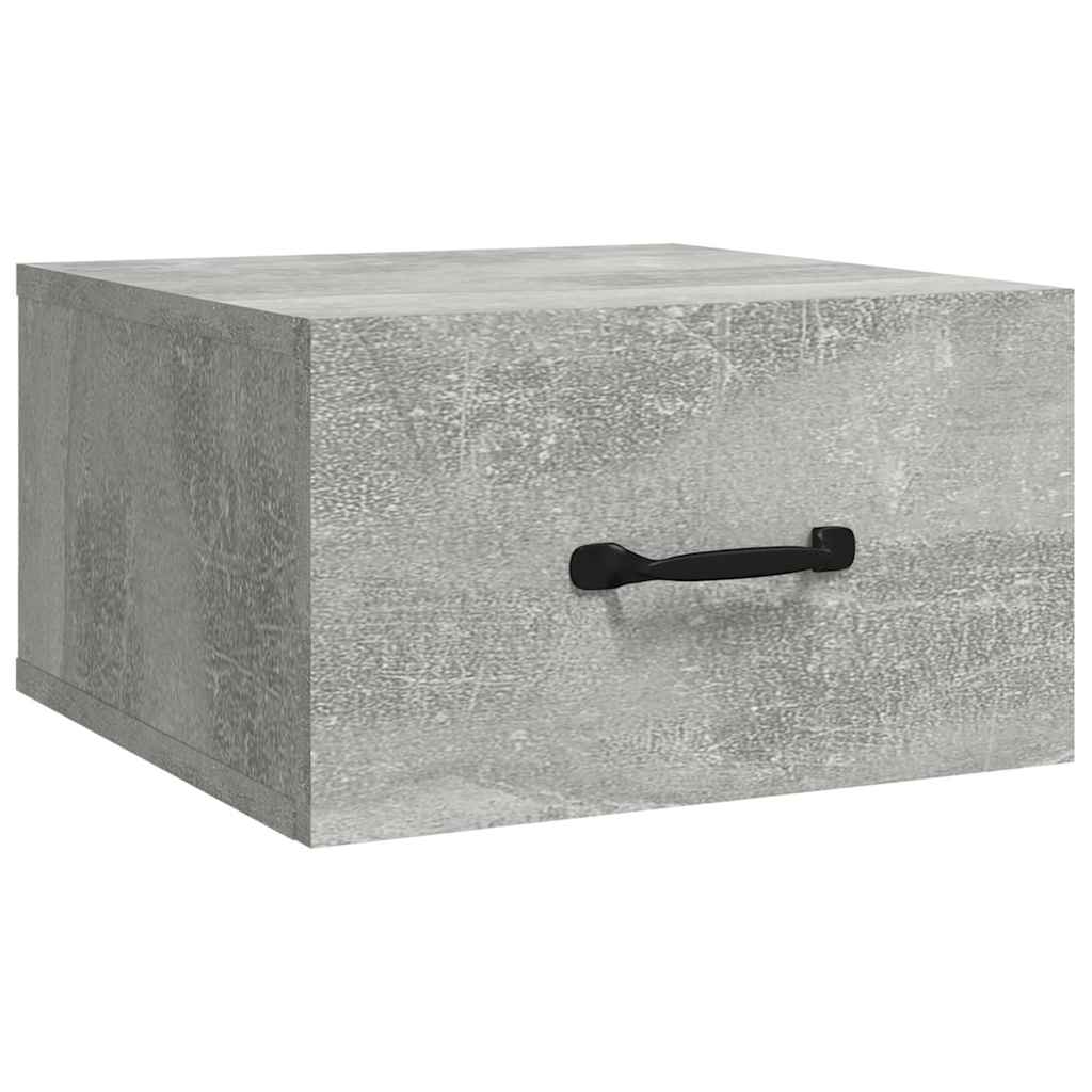 vidaXL Κομοδίνο Επιτοίχιο Γκρι Σκυροδέματος 35 x 35 x 20 εκ.