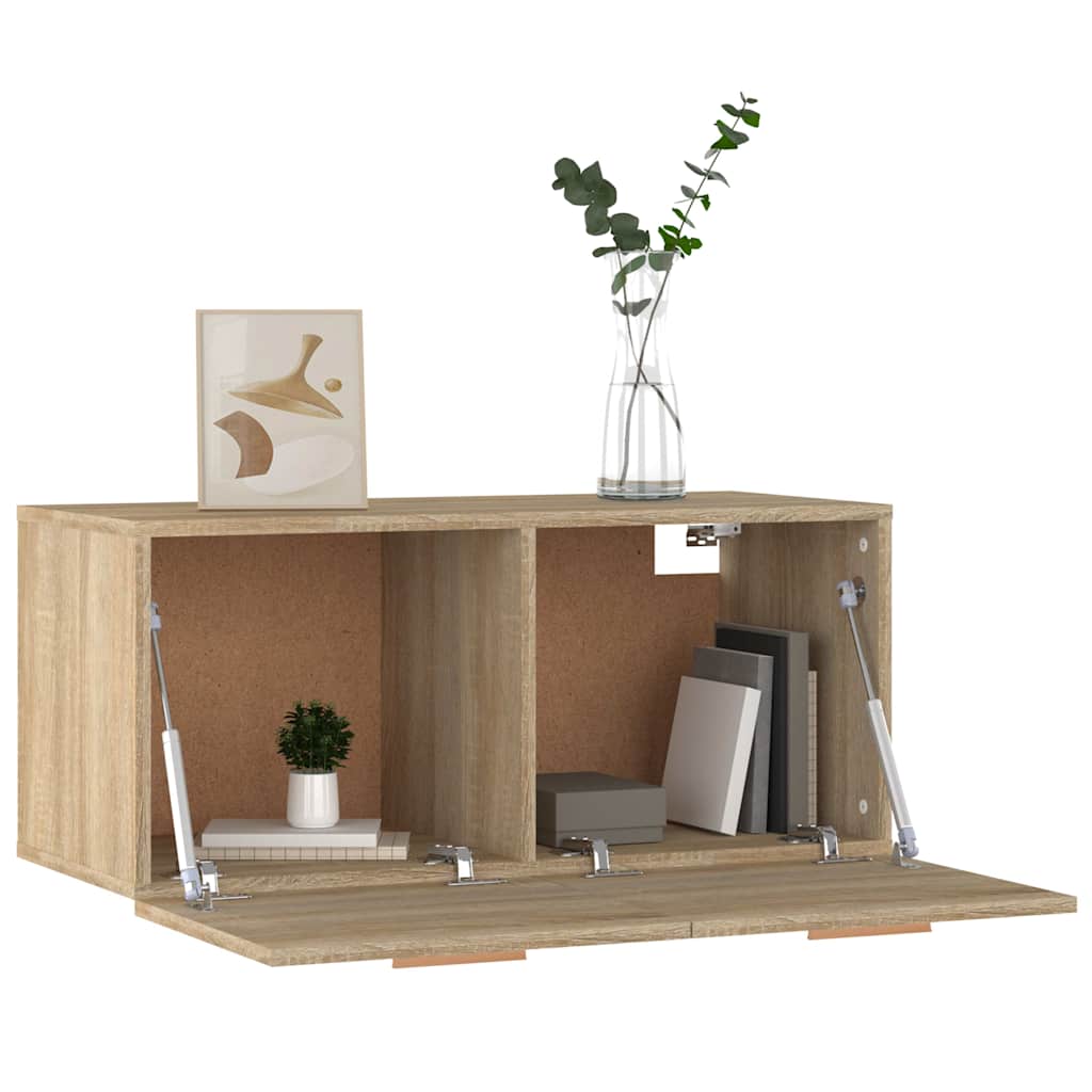 vidaXL Ντουλάπι Τοίχου Sonoma Δρυς 80x35x36,5 εκ. Επεξεργασμένο Ξύλο
