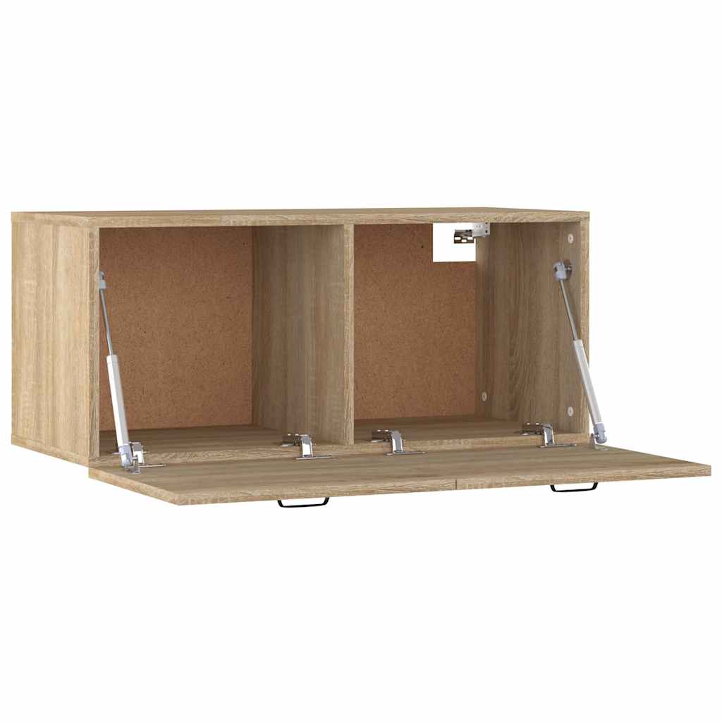 vidaXL Ντουλάπι Τοίχου Sonoma Δρυς 80x36,5x35 εκ. Επεξεργασμένο Ξύλο