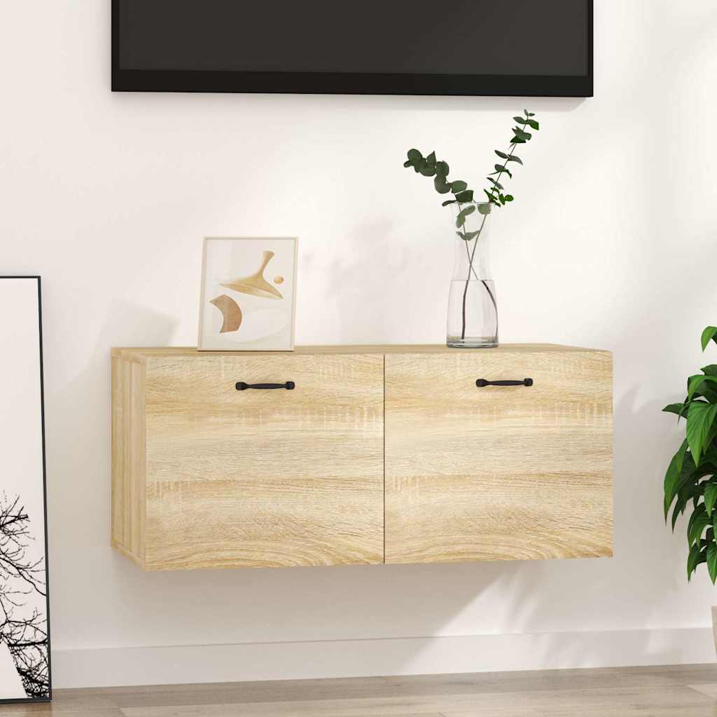 vidaXL Ντουλάπι Τοίχου Sonoma Δρυς 80x36,5x35 εκ. Επεξεργασμένο Ξύλο
