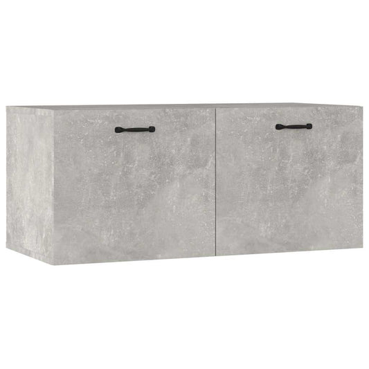 vidaXL Ντουλάπι Τοίχου Γκρι Σκυρ. 80x36,5x35 εκ. Επεξεργασμένο Ξύλο