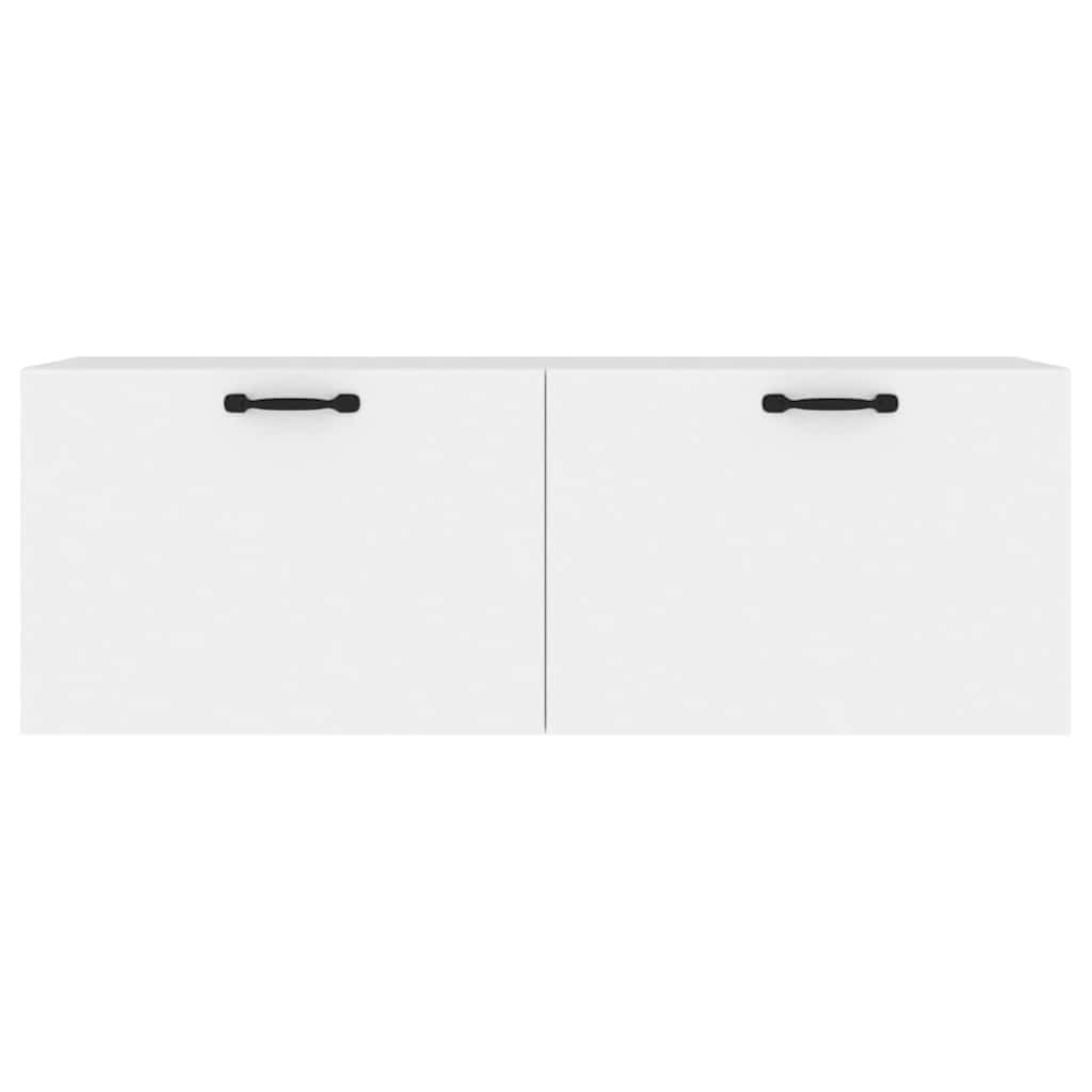 vidaXL Ντουλάπι Τοίχου άσπρο 100x36,5x35 εκ. από Επεξεργασμένο Ξύλο