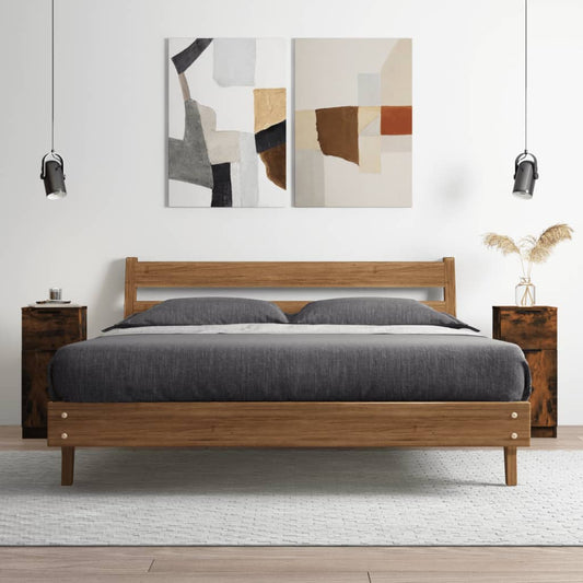 vidaXL Ντουλάπι Καπνιστή Δρυς 30x30x70 εκ. από Επεξεργασμένο Ξύλο