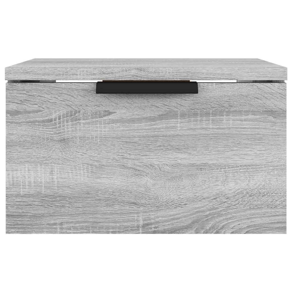 vidaXL Κομοδίνα Γκρι Επιτοίχιο Sonoma 34 x 30 x 20 εκ.