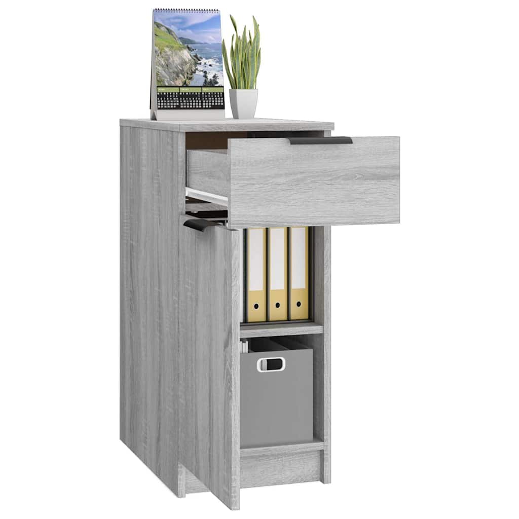 vidaXL Ντουλάπι Γραφείου Γκρι sonoma 33,5x50x75 εκ. Επεξεργ. Ξύλο