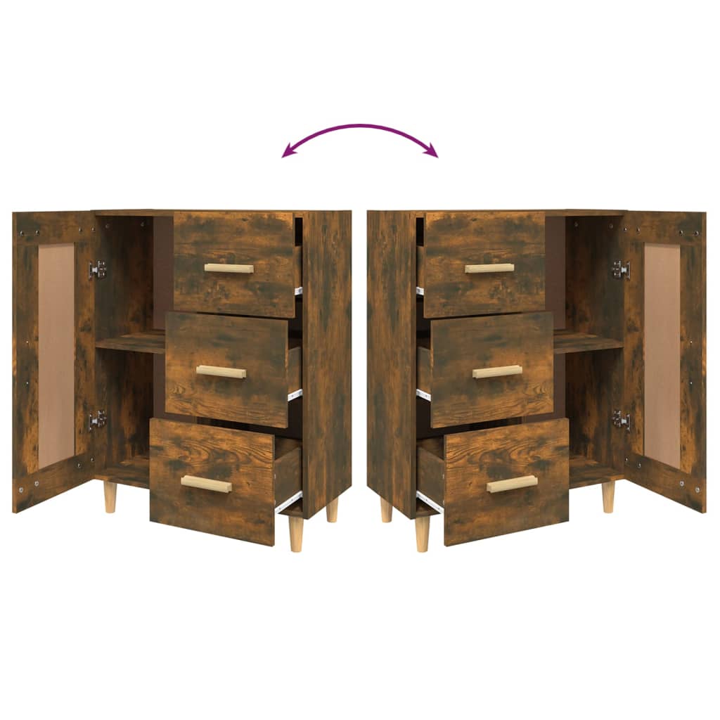 vidaXL Ντουλάπι Καπνιστή Δρυς 69,5 x 34 x 90 εκ. Επεξεργασμένο Ξύλο