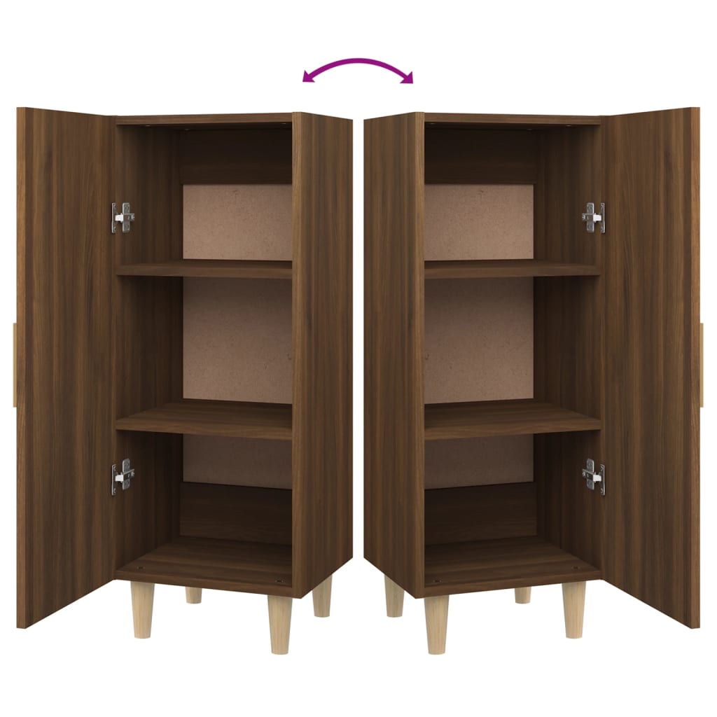 vidaXL Ντουλάπι Καφέ Δρυς 34,5 x 34 x 90 εκ. Επεξεργασμένο Ξύλο