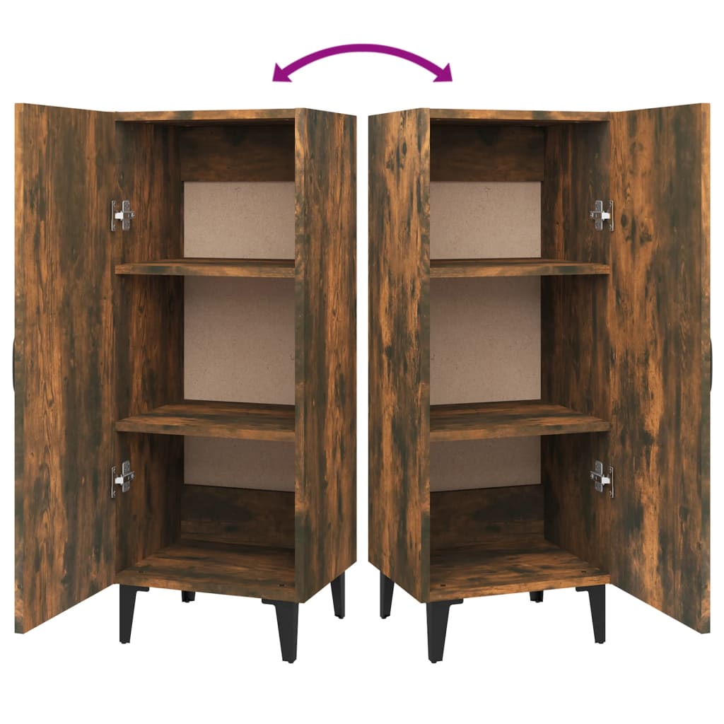 vidaXL Ντουλάπι Καπνιστή Δρυς 34,5 x 34 x 90 εκ. Επεξεργασμένο Ξύλο