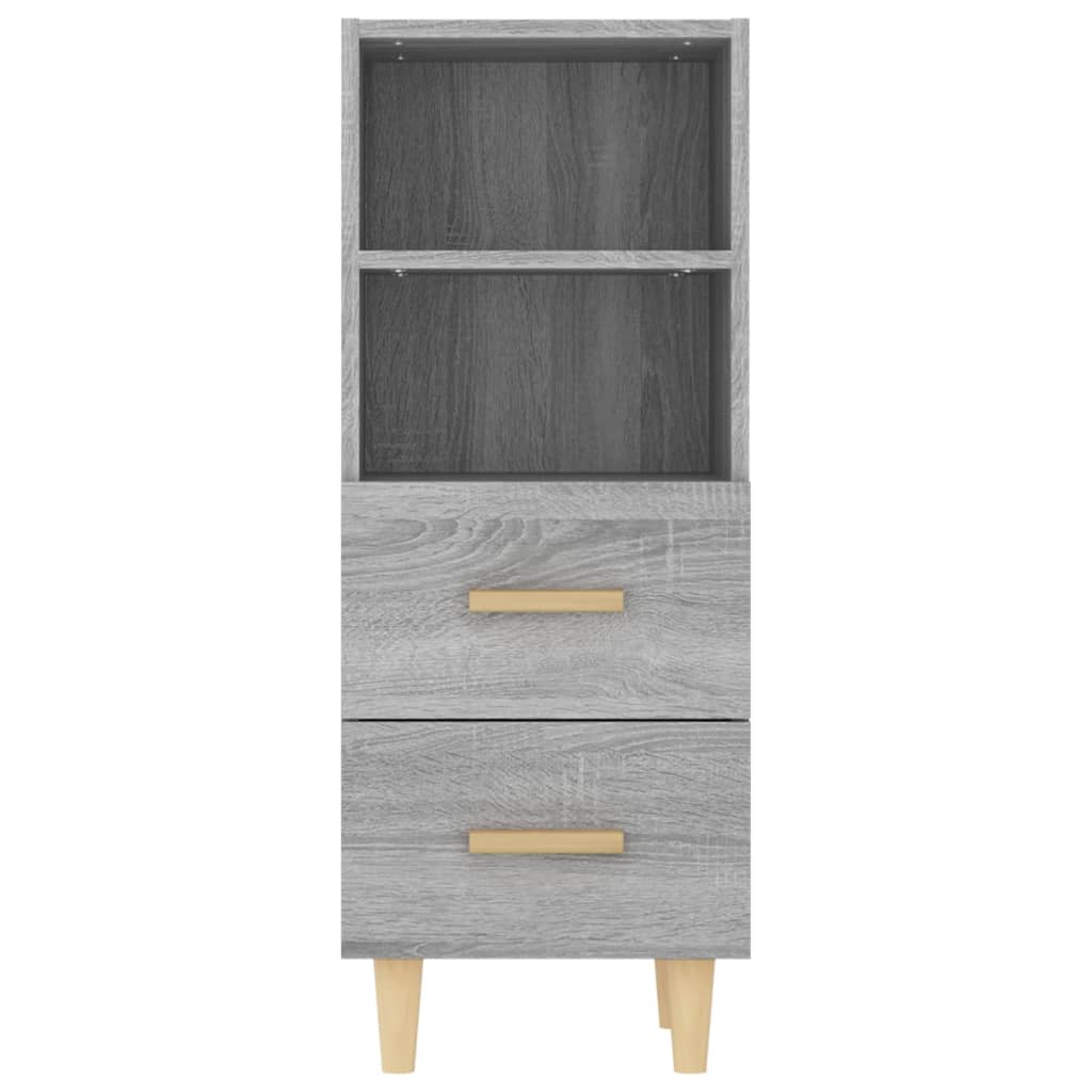vidaXL Ντουλάπι Γκρι Sonoma 34,5x34x90 εκ. από Επεξεργασμένο Ξύλο