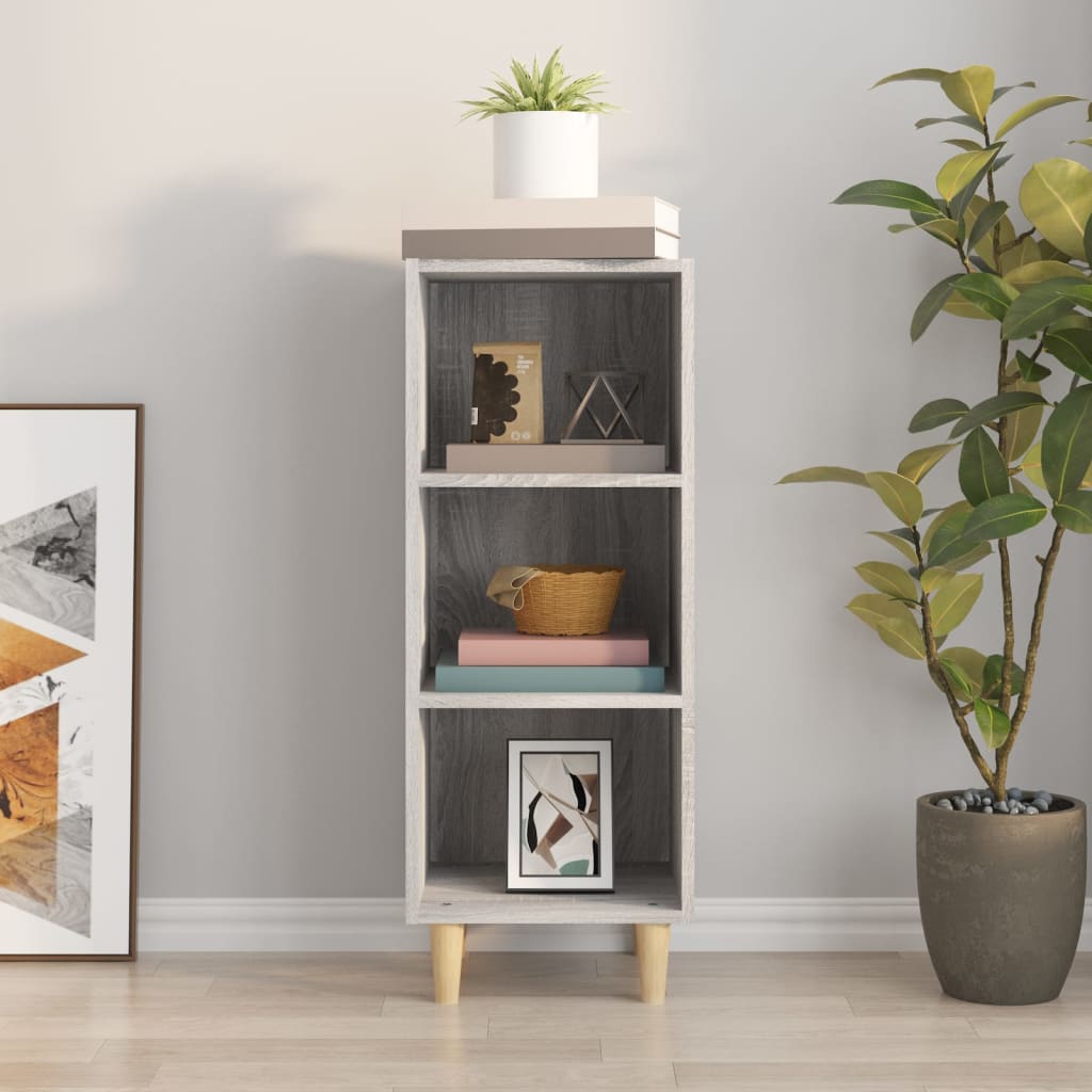 vidaXL Ντουλάπι Γκρι sonoma 34,5x32,5x90εκ. από Επεξεργασμένο Ξύλο